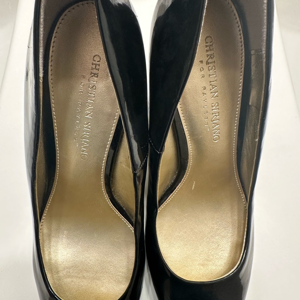 Christian Siriano for Payless Glossy Black Heels